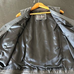 Wilsons Men Black Genuine Leather Vest